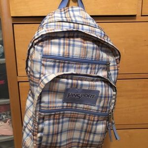 Plaid Print Jansport Backpack